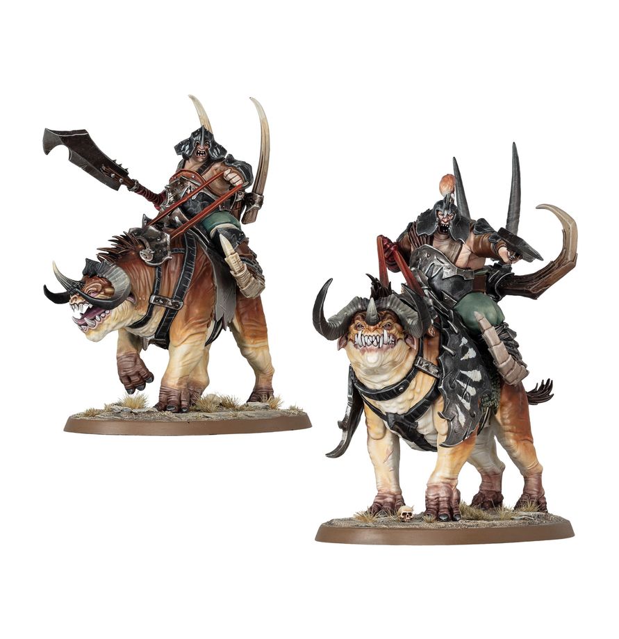 Pillards sur Mutilantes / Cavalerie Mutilantes – Ogors Mawtribes (Warhammer Age of Sigmar)