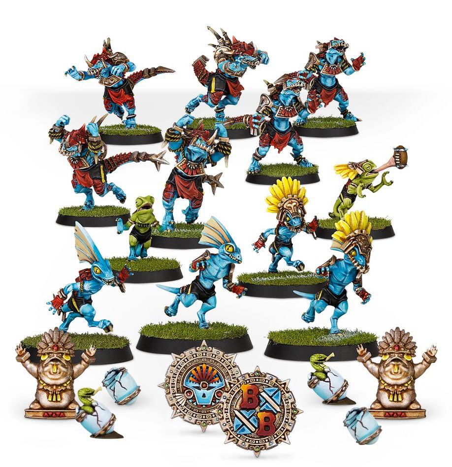Blood Bowl: Lizardmen Team/Equipe d'Hommes-lézards Gwaka'moli Crater Gators