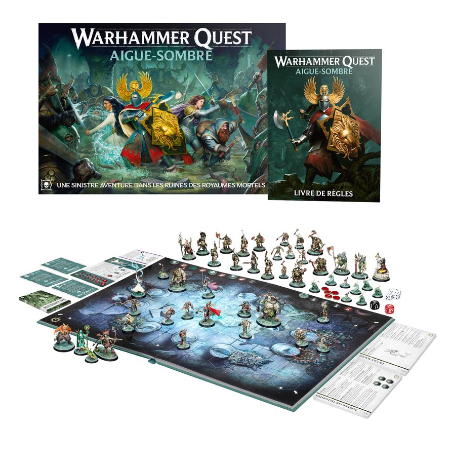 Warhammer Quest: Aigue-Sombre – Jeu de Plateau Coopératif (VF)