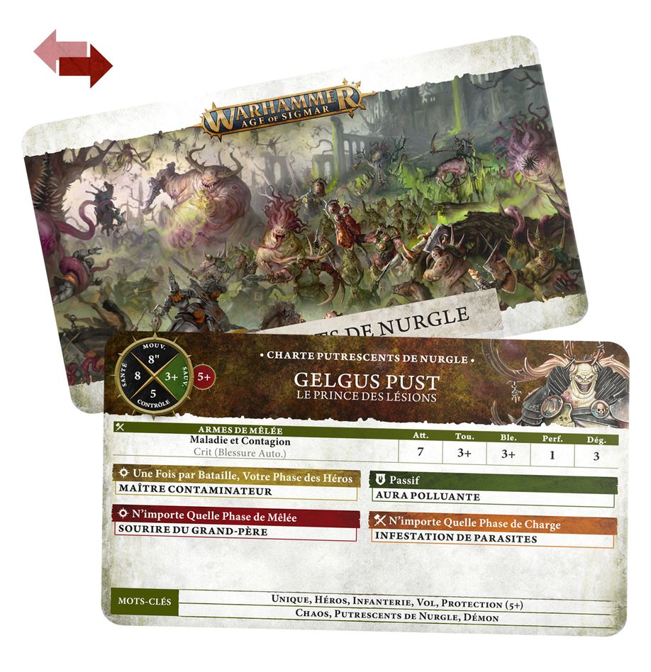 Cartes De Chartes: Maggotkin Nurgle (Fra