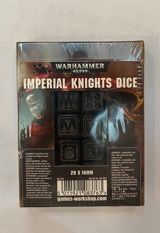 16 Dés Warhammer 40K Imperial Knights collectors