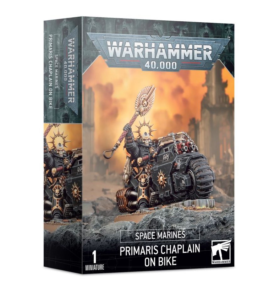 Space Marines : Chapelain Primaris À Moto