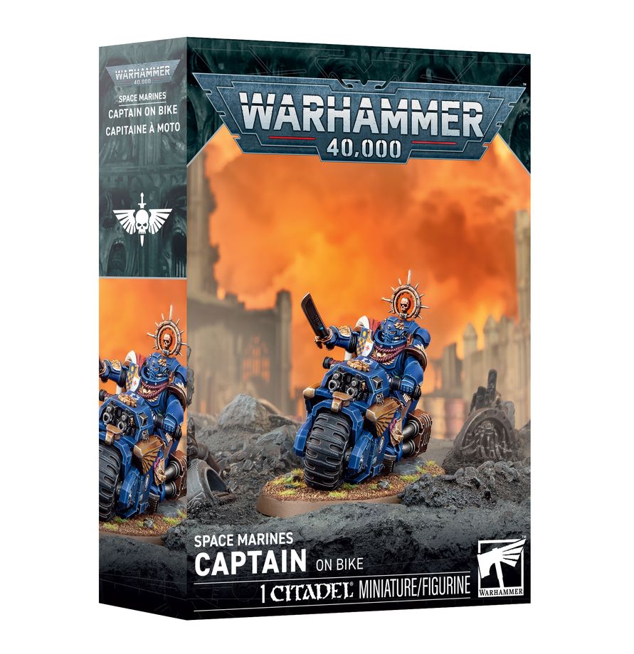 Capitaine Space Marine à Moto – Warhammer 40,000