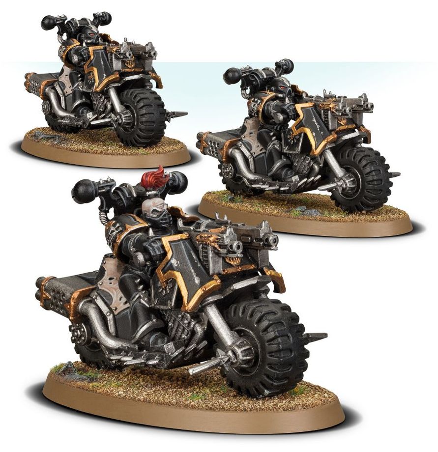 Chaos Space Marines : Motards Du Chaos