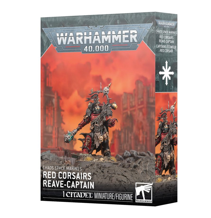 Chaos Space Marines : Capitaine-Écumeur Red Corsair