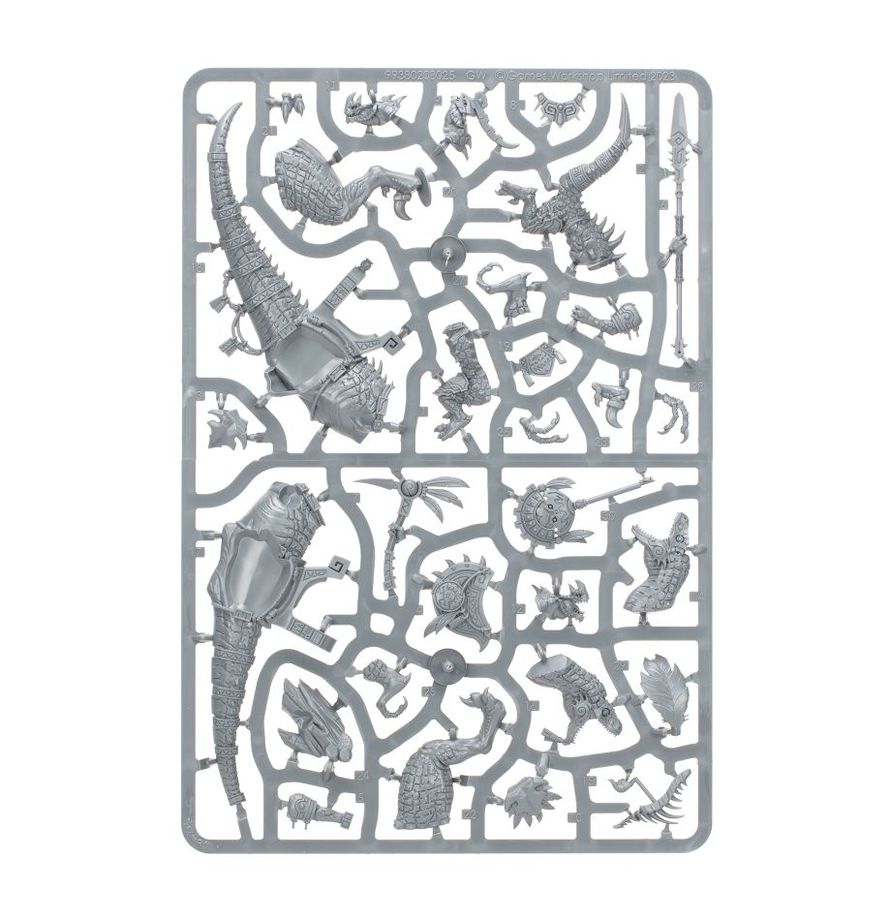Seraphon : Vétéran Scarifié Saurus Sur Aggradon