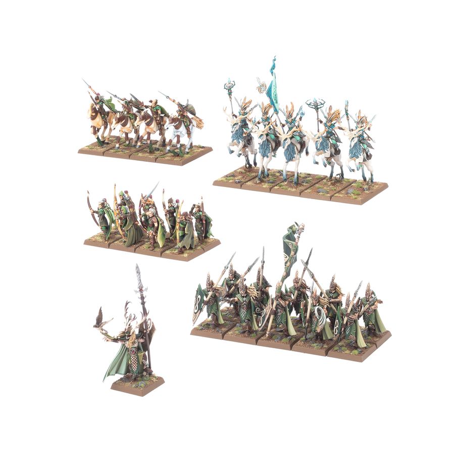 Royaumes Elfes Sylvains: Armée de Colonne de Bataille