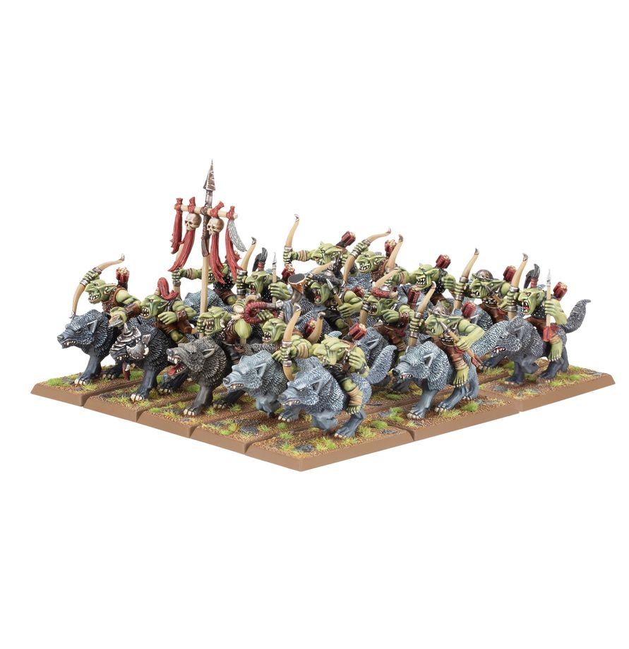 Orcs et Goblins : Bandes de Gobelins sur Loups