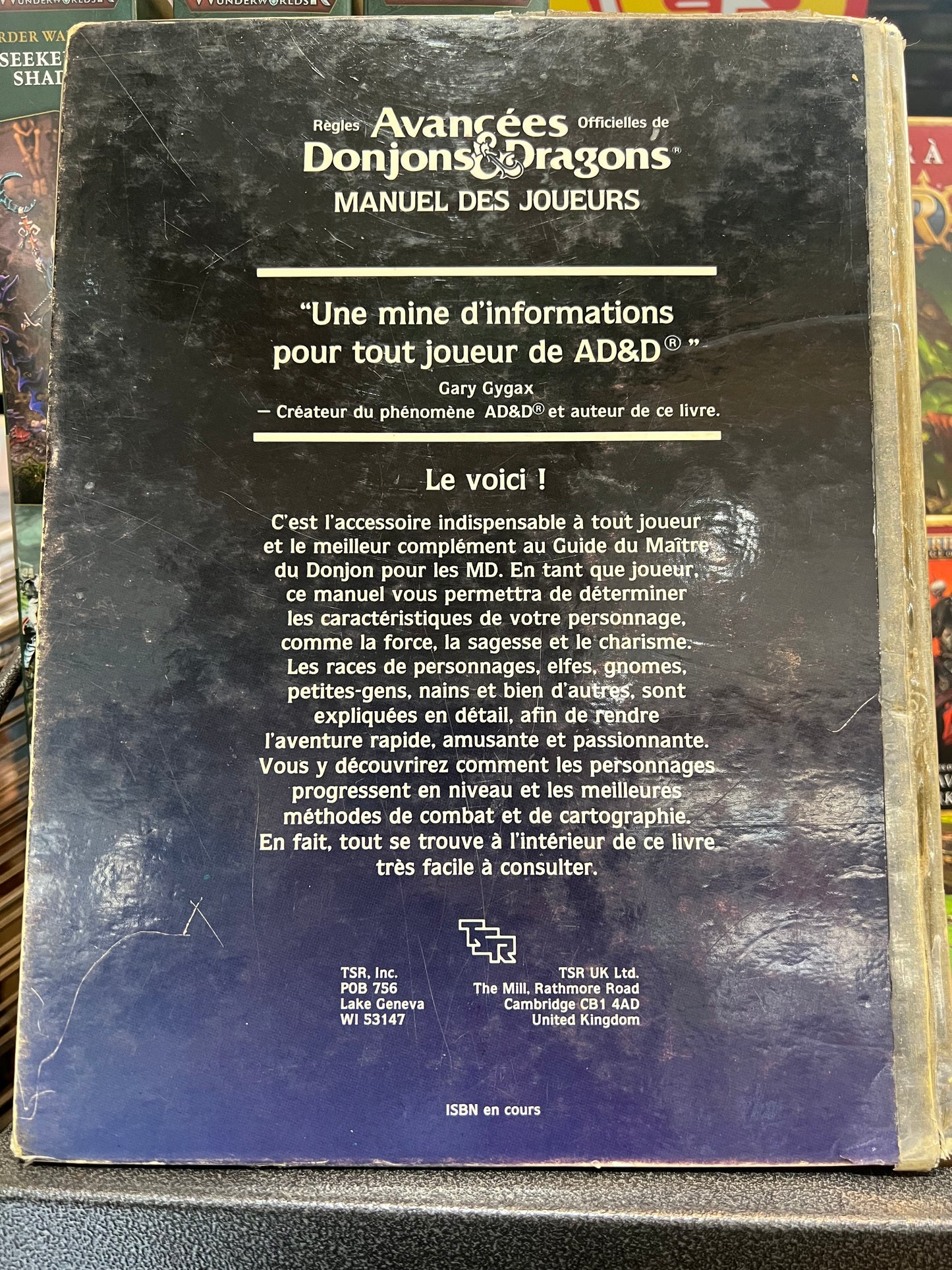 Règles Avancées ADD 1/ Manuel des Joueurs