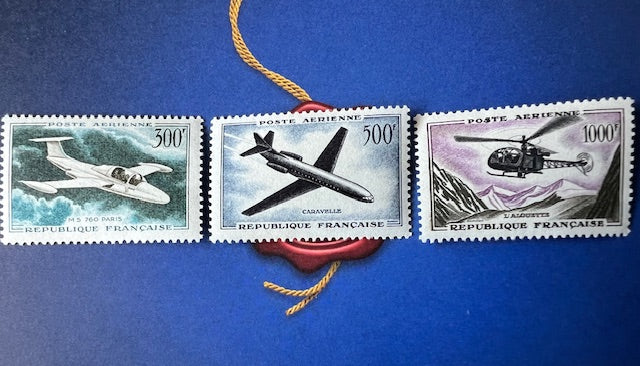 Timbres Poste Aérienne série N°35/37
