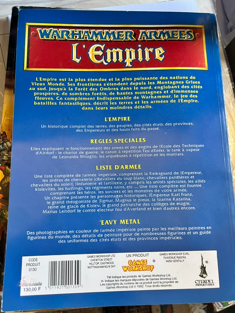 Livre d'Armée Warhammer Battle V4 (1993) : L'Empire