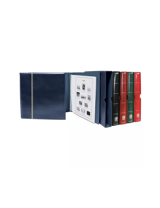 Album SUPRA : étui + reliure - Album à anneaux pour timbres