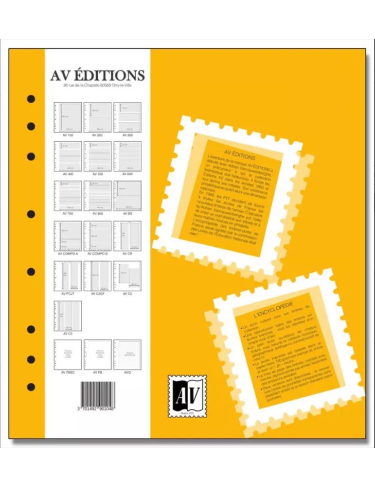 France Luxe 2025 – Feuilles Philatéliques avec Pochettes AV Éditions