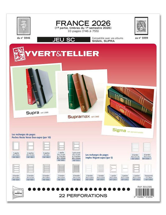 FRANCE SC : 2026 - 1ER SEMESTRE (JEUX AVEC POCHETTES)