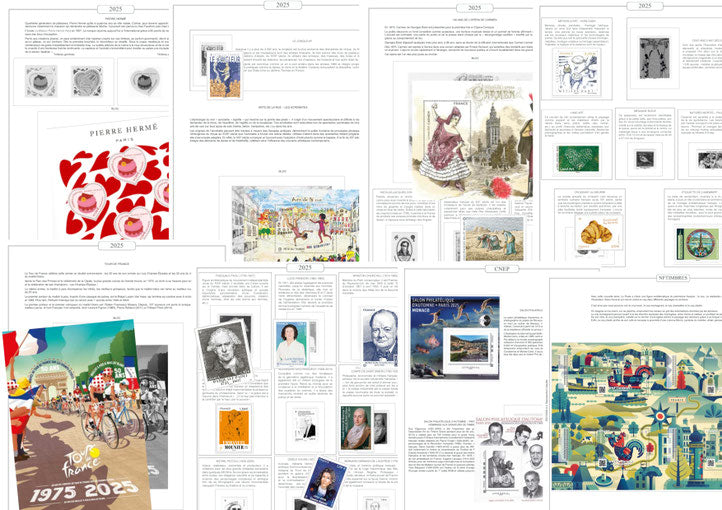 France Luxe 2025 – Feuilles Philatéliques avec Pochettes AV Éditions